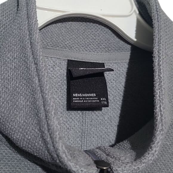 The North Face Textured Cap Rock Quarter Zip Light Gray Size XXL - Picture 4 of 6